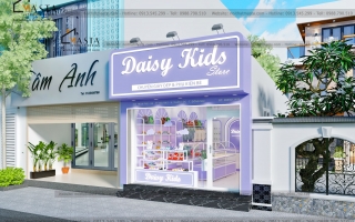 Thiết kế shop phụ kiện cho bé Daisy Kids, Đồng Nai